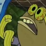 Crazed fish spongebob