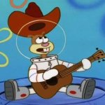 sandy spongebob guitar