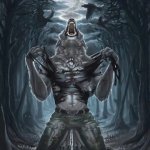 funny wolf man