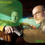 Silver and denji shared announcement template meme