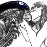 Xenomorph kissing meme