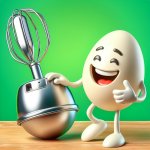 boiled egg and beater