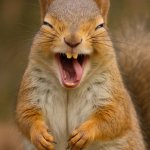 Hilarious squirrel