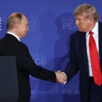 trump and putin shake hands