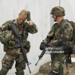 Soldiers talking