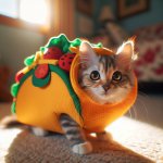 cat in taco suit