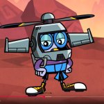 Wing Wearing a Helicopter Helmet