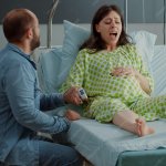 woman in labor