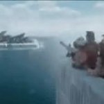 Free Guy Landing on Paradise meme