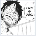 I have my crew luffy template blank