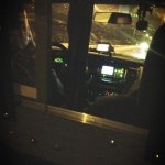 In the back of a cop car