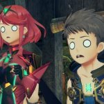 Pyra and Rex suprised faces meme