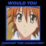 Would you comfort this poor boy Rito Yuuki | image tagged in would you comfort this character,to love ru,anime | made w/ Imgflip meme maker