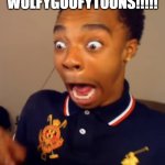 when you see wolfygoofytoons!!! | WHEN YOU SEE WOLFYGOOFYTOONS!!!!! | image tagged in flightreacts scream | made w/ Imgflip meme maker