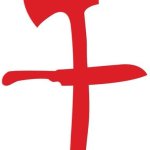 Lola Sommers knife and axe flag