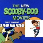 Scooby and the gang meet Ryder from Paw Patrol | RYDER FROM PAW PATROL | image tagged in scooby doo meets,ryder,paw patrol,scooby doo,scooby,spotlight | made w/ Imgflip meme maker