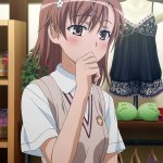 Misaka Mikoto blushing