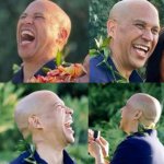 Cory Booker Crazy Faced Joy