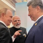 Putin Modi Xi Russia India China in a world without Trump meme