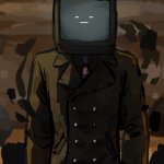 Tv man with -_- face meme