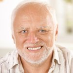 Old Man Awkward Smile