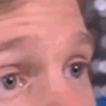 Blinking guy eyes open
