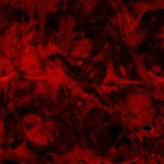 red skulls background