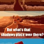 ohio | AMERICA; OHIO. | image tagged in memes,simba shadowy place | made w/ Imgflip meme maker