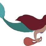Ariel swimming