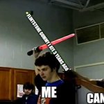 We must beat cancer | FLINTSTONE GUMMY I ATE 3 YEARS AGO; ME; CANCER | image tagged in lightsaber block,memes,funny,cancer,flintstones,yes | made w/ Imgflip meme maker