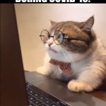 covid | HOW ALL OF US FELT ON ZOOM MEETINGS DURING COVID-19: | image tagged in research cat,memes,covid-19 | made w/ Imgflip meme maker