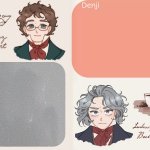 Dea and Denji announcement template meme