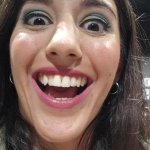 Very excited girlfriend