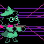 ralsei with a gun
