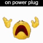 power plug | me when step on power plug | image tagged in gifs,power,me when,lego,stepping on a lego | made w/ Imgflip video-to-gif maker