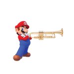 Mario with trumpet
