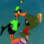 Daffy Duck and Marvin Martian