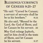 blessings/cursing’s of Genesis 9:25–27