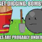 The pixels are probably underground