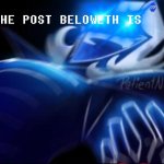 THE POST BELOWETH IS BLUE STOP SIGN meme