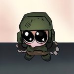Tiny Marine in Awe