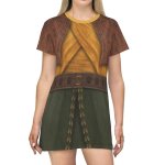 Raya and the Last Dragon Costume, Raya Short Sleeve Dress, Raya