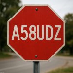 a58udz stop sign