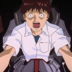 Shinji Ikari screaming in Eva Unit 01 meme