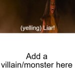 Raya calls who a liar (blank)