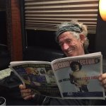 Keith Richards newspaper