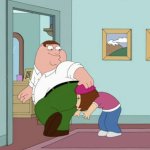 Peter Griffin farting on Meg - family guy