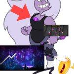 Amethyst from steven universe is zoink meme