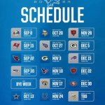Lions 2025 Schedule