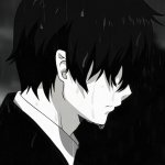 Depressed anime boy